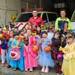 「不給糖就搗蛋」 基隆百福消防分隊化身防火小學堂